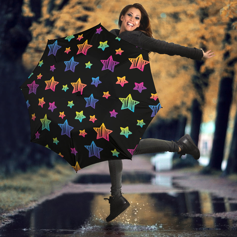 Colorful Star Pattern Umbrella