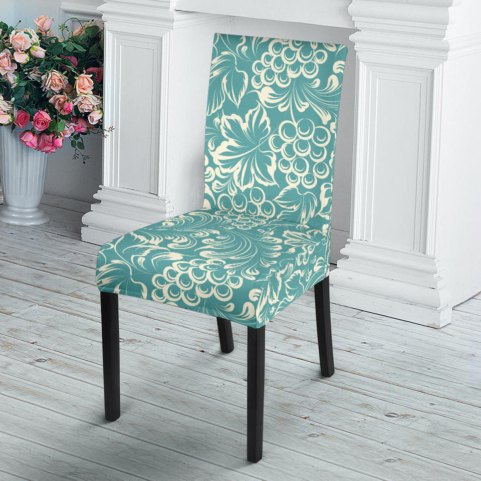 Classic Hand Drawn Grape Pattern Dining Chair Slipcover