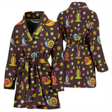 Snail Pattern Print Design 02 Women's Bathrobe