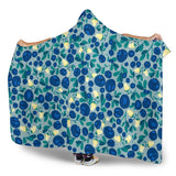 Blueberry Design Pattern Hooded Blanket