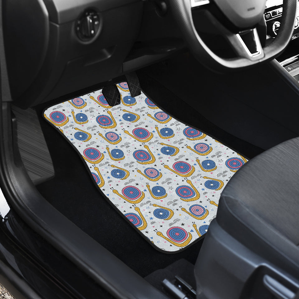 Snail Pattern Print Design 05 Front Car Mats