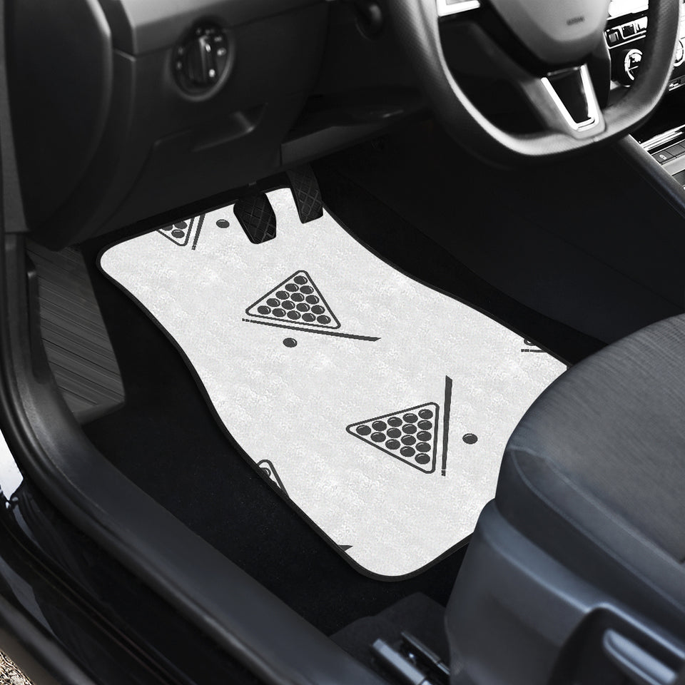 Billiard Ball Pattern Print Design 03 Front and Back Car Mats