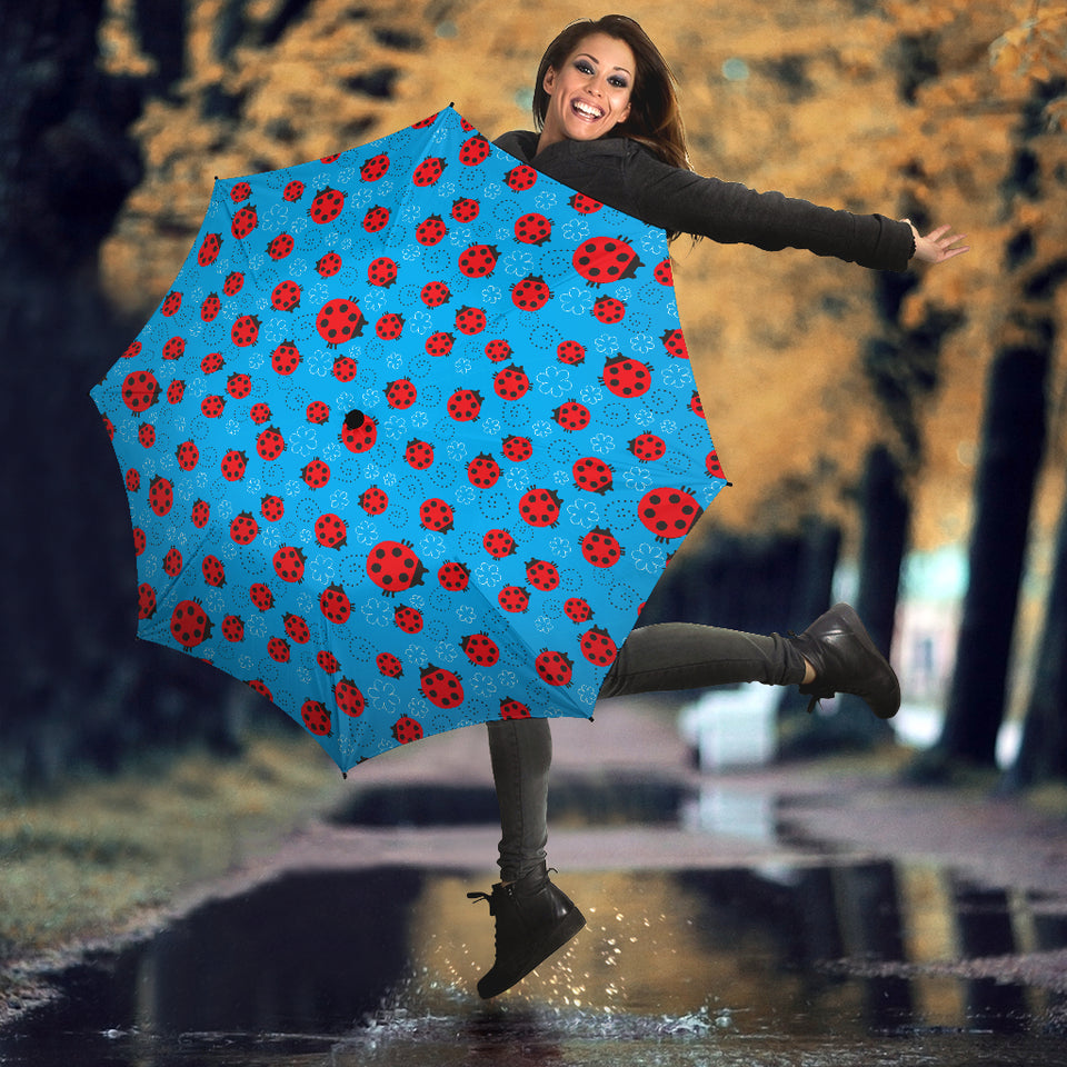 Ladybug Pattern Print Design 02 Umbrella