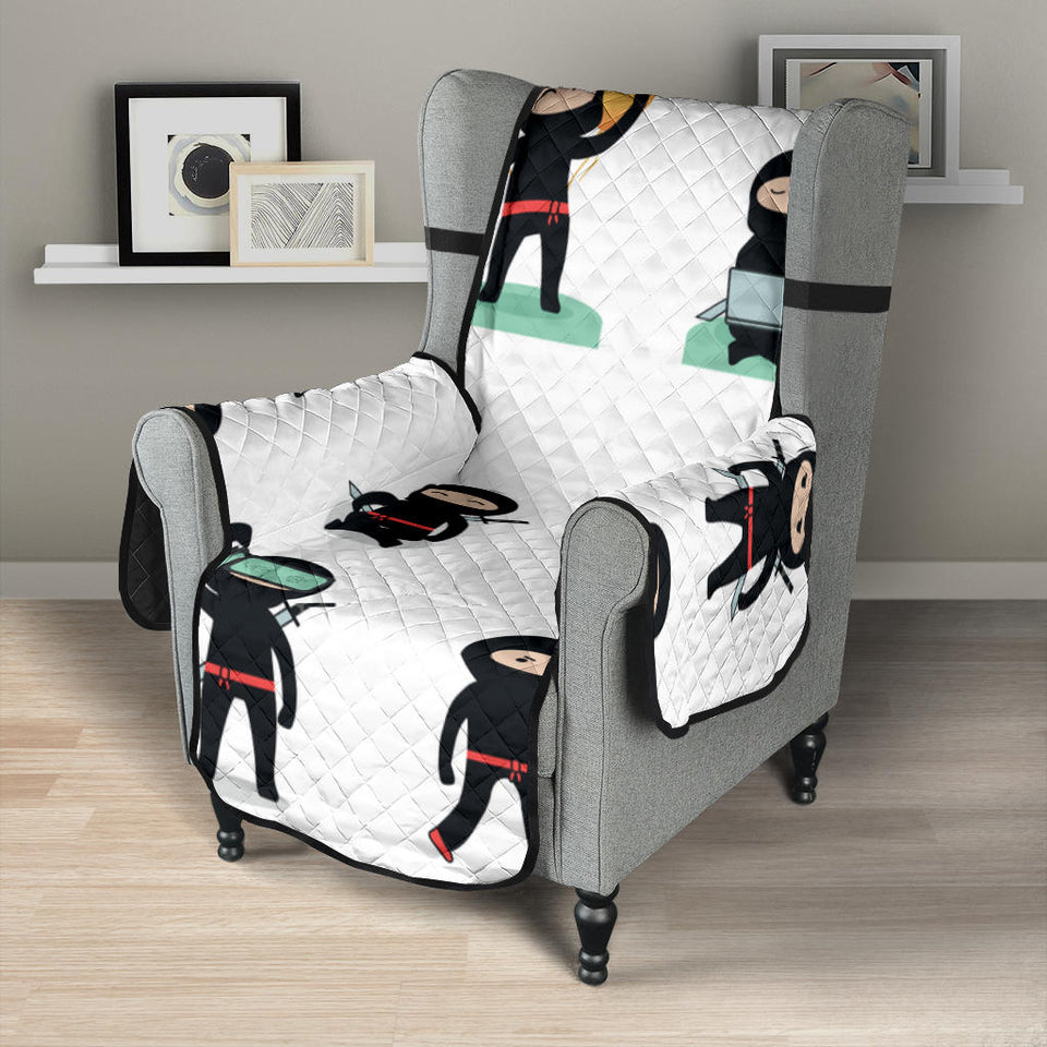 Cute ninja katana sword pattern Chair Cover Protector