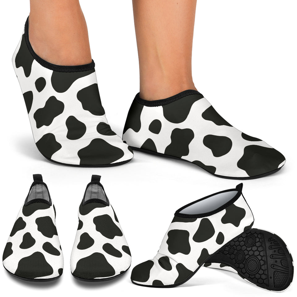 Cow Skin Pattern Aqua Shoes