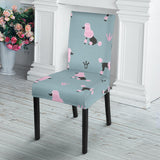 Poodle Dog Pattern Dining Chair Slipcover