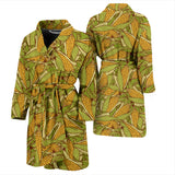 Corn Pattern Print Design 01 Men's Bathrobe