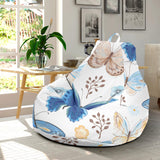 Blue Butterfly Pattern Bean Bag Cover