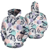 Butterfly Pattern Men Women Pullover Hoodie