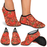 Red Tomato Pattern Aqua Shoes