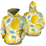 Lemon Design Pattern Men Women Pullover Hoodie