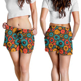 Gear Pattern Print Design 01 Women Shorts