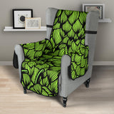 Green hop pattern Chair Cover Protector