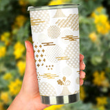 Beautiful Gold Japanese Pattern Tumbler