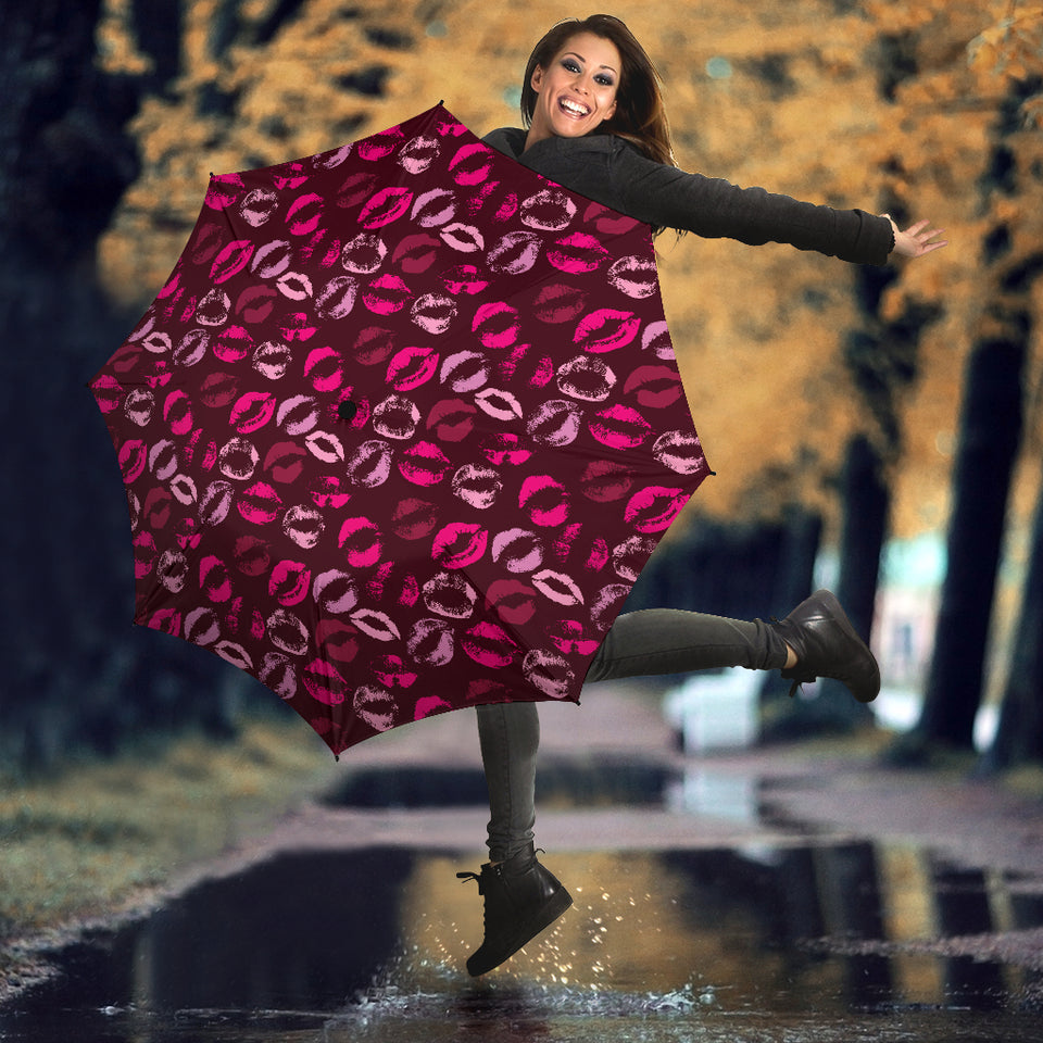 Lips Pattern Print Design 03 Umbrella
