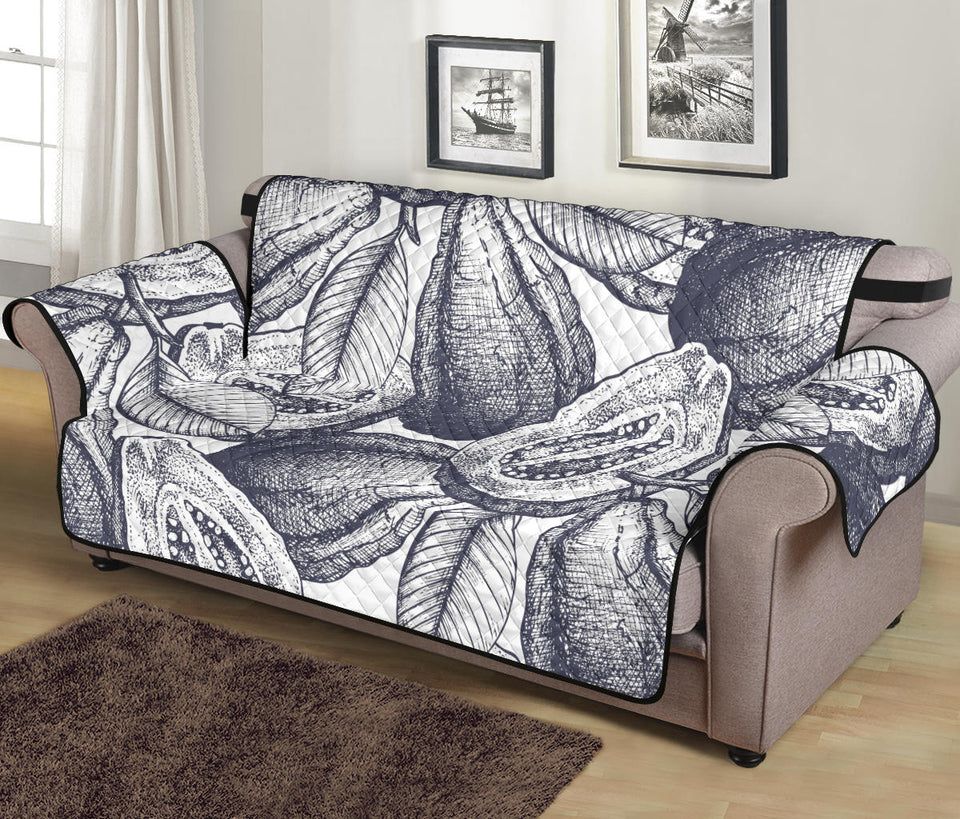 Guava tropical hand drawn pattern Sofa Cover Protector