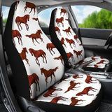 Horses Running Pattern Background Universal Fit Car Seat Covers
