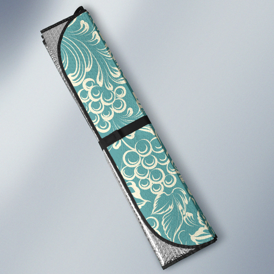 Classic Hand Drawn Grape Pattern Car Sun Shade