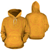 Orange Traditional Indian Element Pattern Men Women Pullover Hoodie