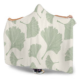 Ginkgo Leaves Pattern Hooded Blanket