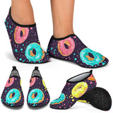 Colorful Donut Glaze Pattern Aqua Shoes