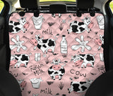 Cows Milk Product Pink Background Dog Car Seat Covers