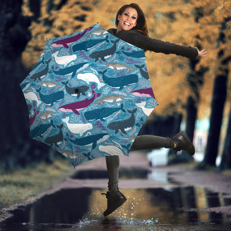 Whale Design Pattern Umbrella