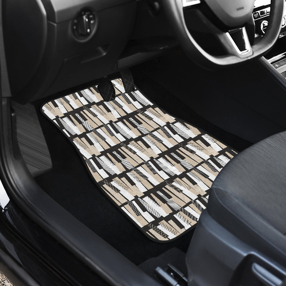 Piano Pattern Print Design 04 Front Car Mats