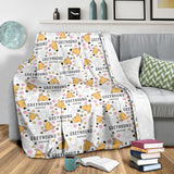Greyhound Pattern Print Design 03 Premium Blanket