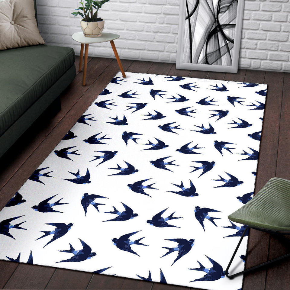 Swallow Pattern Print Design 03 Area Rug