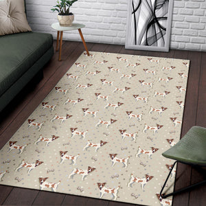 Jack Russel Pattern Print Design 02 Area Rug
