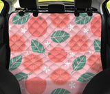 Grapefruit Leaves Flower Pink Background Dog Car Seat Covers