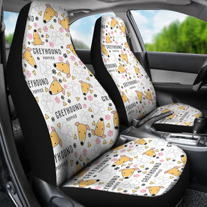 Greyhound Pattern Print Design 03 Universal Fit Car Seat Covers