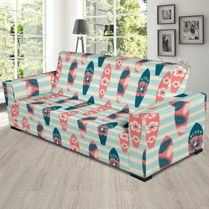 Surfboard Pattern Print Design 02  Sofa Slipcover