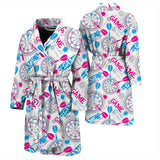 Darts Pattern Print Design 01 Men's Bathrobe