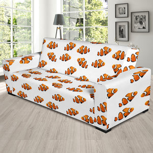 Clown Fish Pattern Print Design 03 Sofa Slipcover