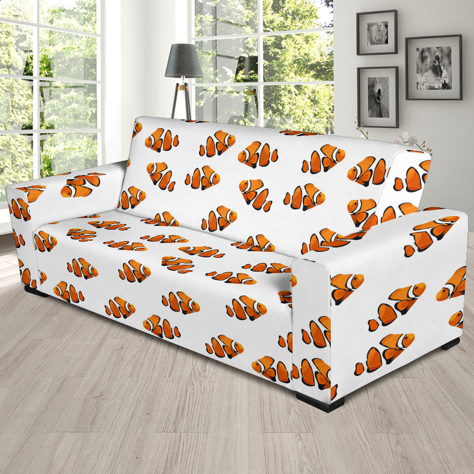 Clown Fish Pattern Print Design 03 Sofa Slipcover