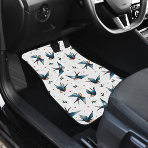 Swallow Pattern Print Design 04 Front and Back Car Mats