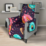 Colorful donut glaze pattern Chair Cover Protector