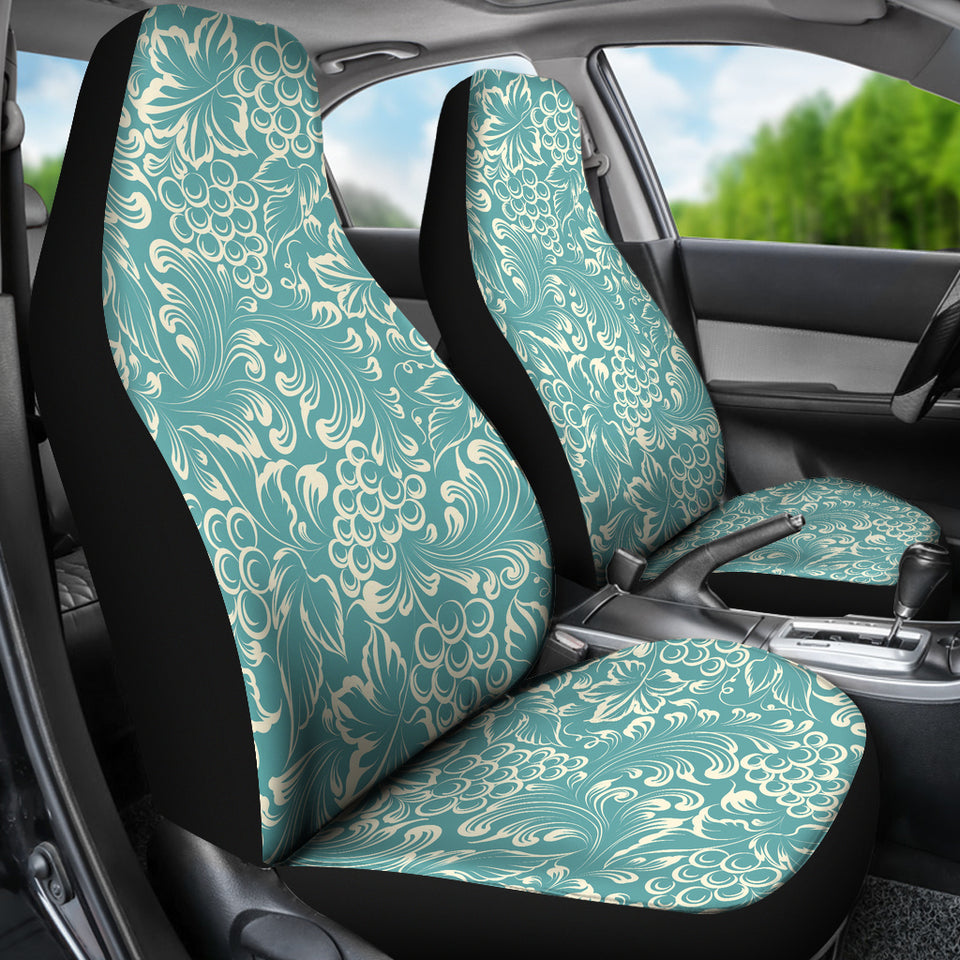 Classic Hand Drawn Grape Pattern Universal Fit Car Seat Covers