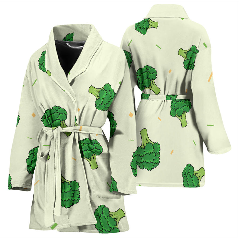 Broccoli Pattern Women'S Bathrobe
