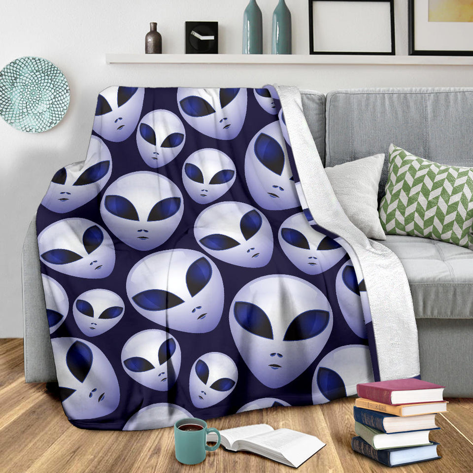 Alien Pattern Print Design 01 Premium Blanket