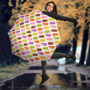 Hippopotamus Pattern Print Design 01 Umbrella