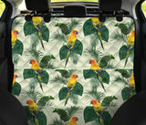 Beautiful Parrot Palm Leaves Pattern Dog Car Seat Covers