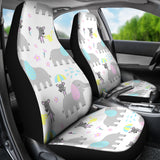 Cute Elephant Mouse Pattern Universal Fit Car Seat Covers