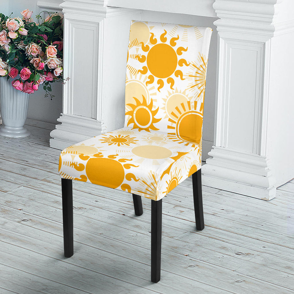 Sun Design Pattern Dining Chair Slipcover