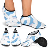 Blue Whale Pattern Aqua Shoes