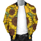 Sunflower Pattern Men'S Bomber Jacket