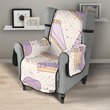Cakes pies tarts muffins and eclairs purple blueberry topping pattern Chair Cover Protector