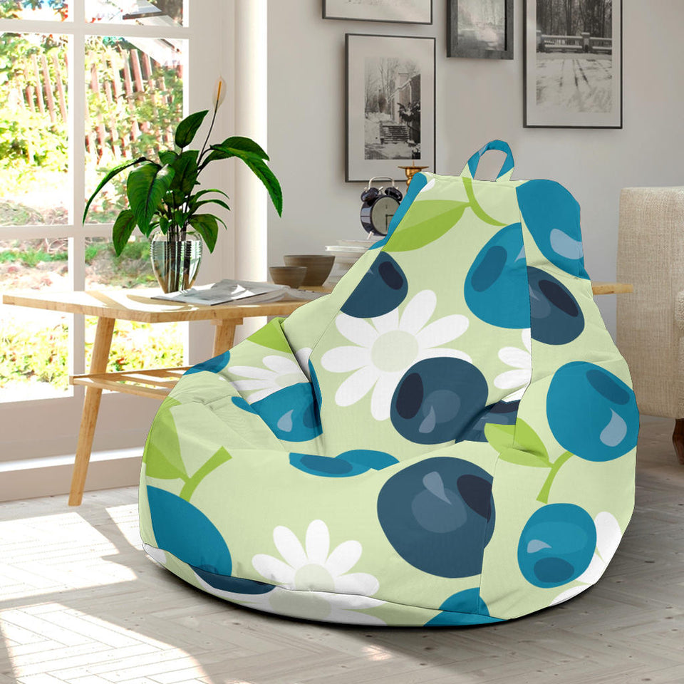 Blueberry Flower Pattern Bean Bag Cover